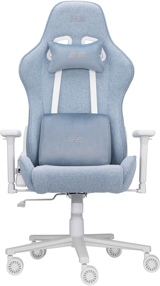 Крісло ігрове 2E Gaming BUSHIDO II WE Light Blueфото2