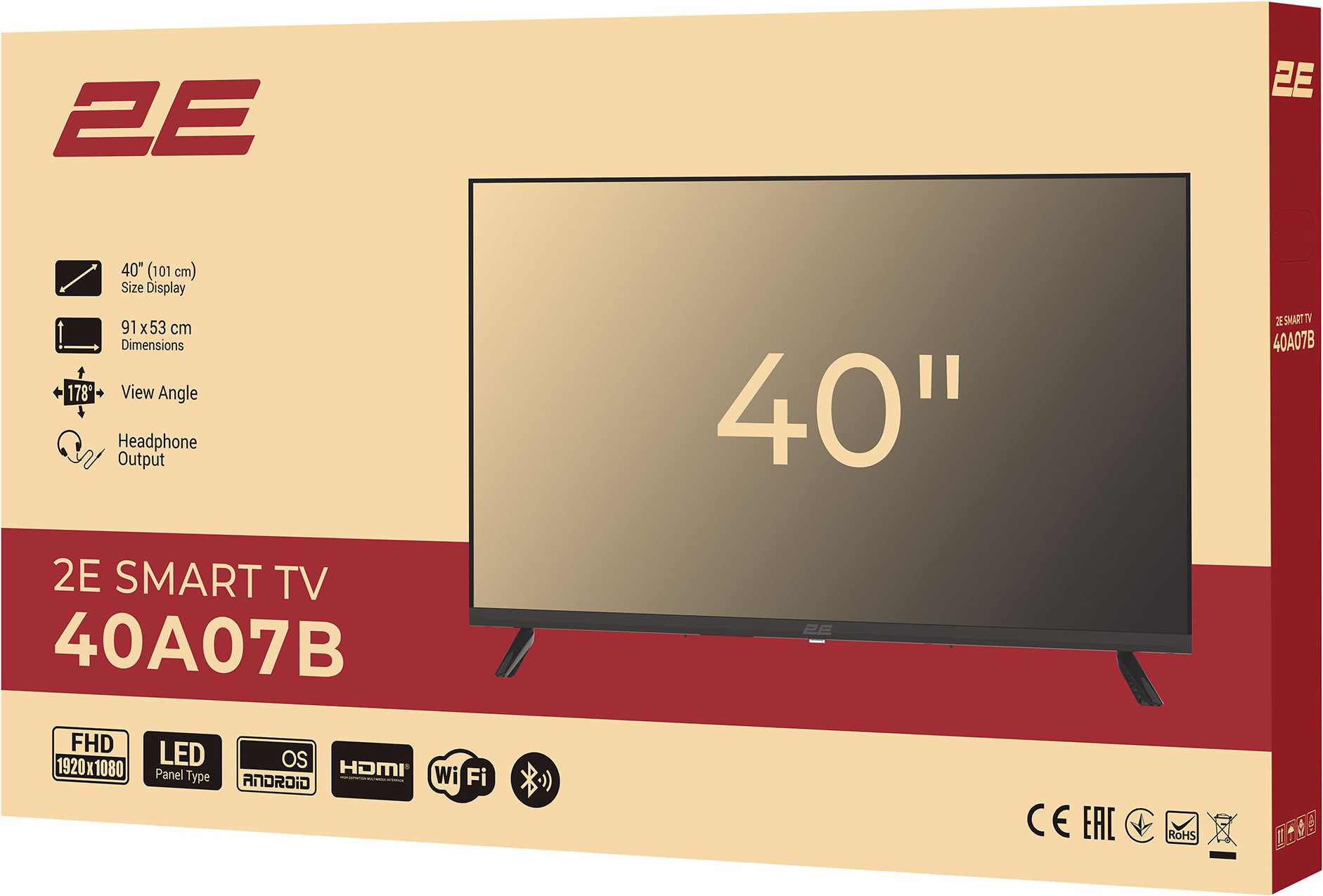 Телевізор 2E 40A07B Android TV (2E-40A07B)фото13