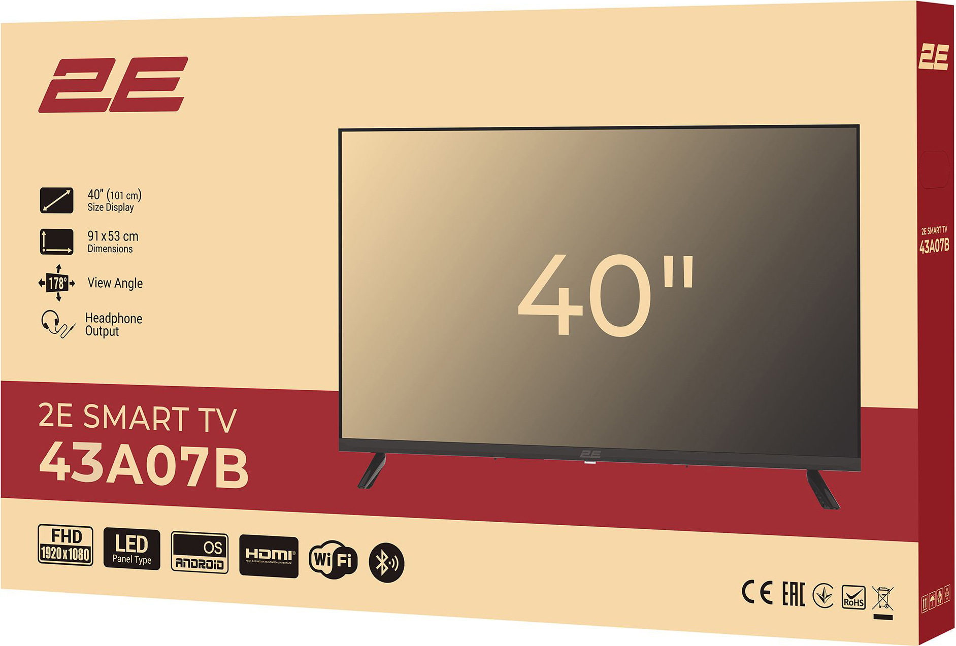 Телевизор 2E 43A07B Android TV (2E-43A07B) фото 13