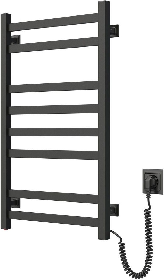 Рушникосушка Navin електрична Авангард, 800х480х71мм, кнопка, сталь, чорний муар, праве підключення (12-228050-4880)фото4