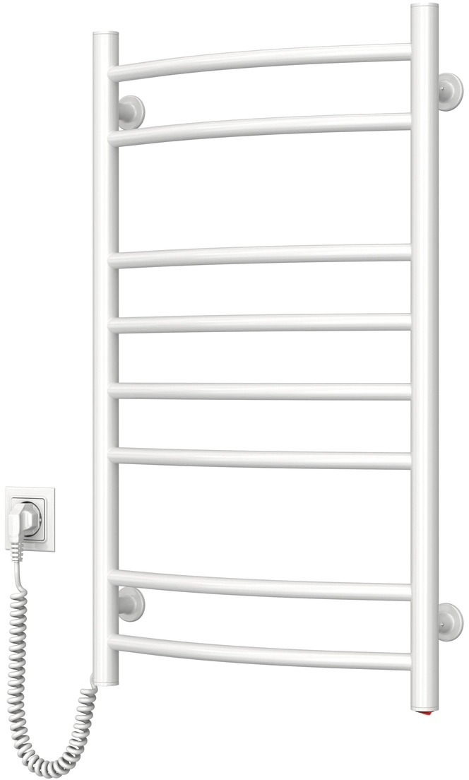 Полотенцесушитель Navin электрический Камелия, 800х480х105мм, кнопка, сталь, белый, левое подключение (12-007130-4880) фото 3