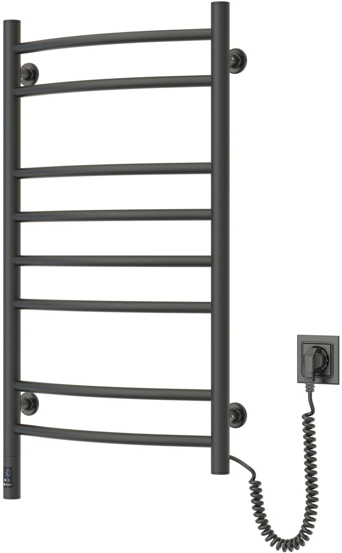 Полотенцесушитель Navin электрический Камелия, 800х480х105мм, таймер-регулятор, сталь, черный, пр подкл (12-207033-4880) фото 3