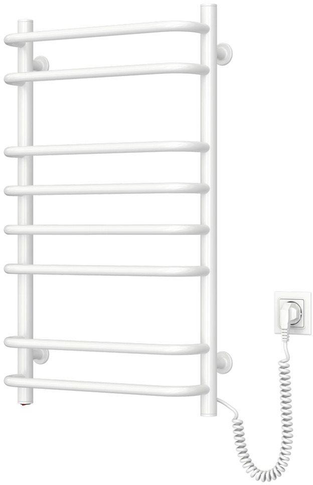 Рушникосушка Navin електрична Симфонія, 800х480х150мм, кнопка, сталь, білий, праве підключення (12-009030-4880)фото4