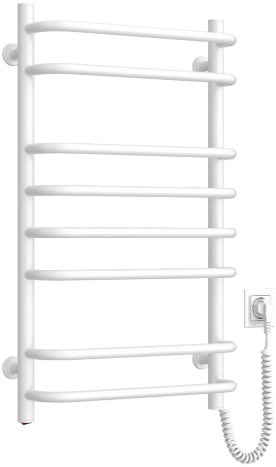 Рушникосушка Navin електрична Симфонія, 800х480х150мм, кнопка, сталь, білий, праве підключення (12-009030-4880)фото3