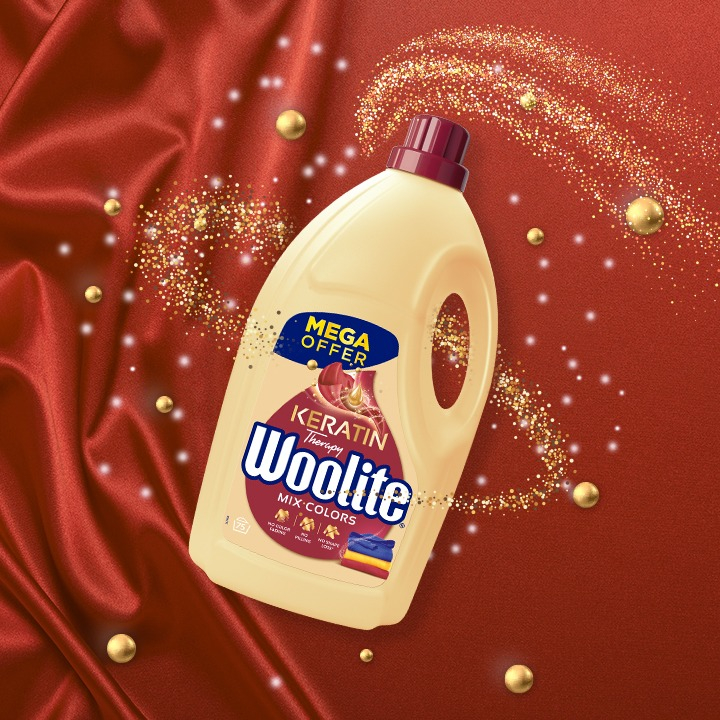 Гель для прання Woolite для кольоровх тканин з кератином 4.5 лфото3