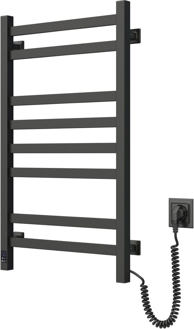 Полотенцесушитель Navin электрический Авангард, 800х480х71мм, таймер-регулятор, сталь, черный, пр подкл (12-228053-4880) фото 4