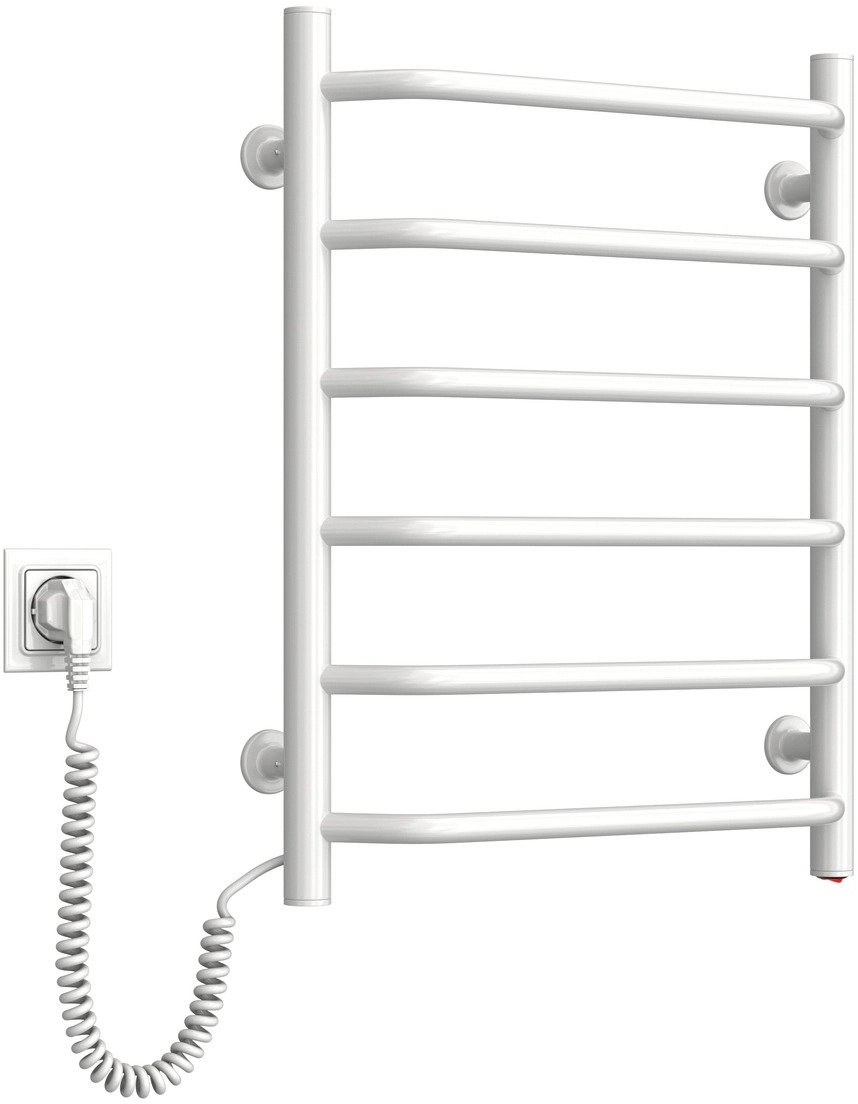 Рушникосушка Navin електрична Блюз, 600х480х123мм, кнопка, сталь, білий, ліве підключення (12-006130-4860)фото4