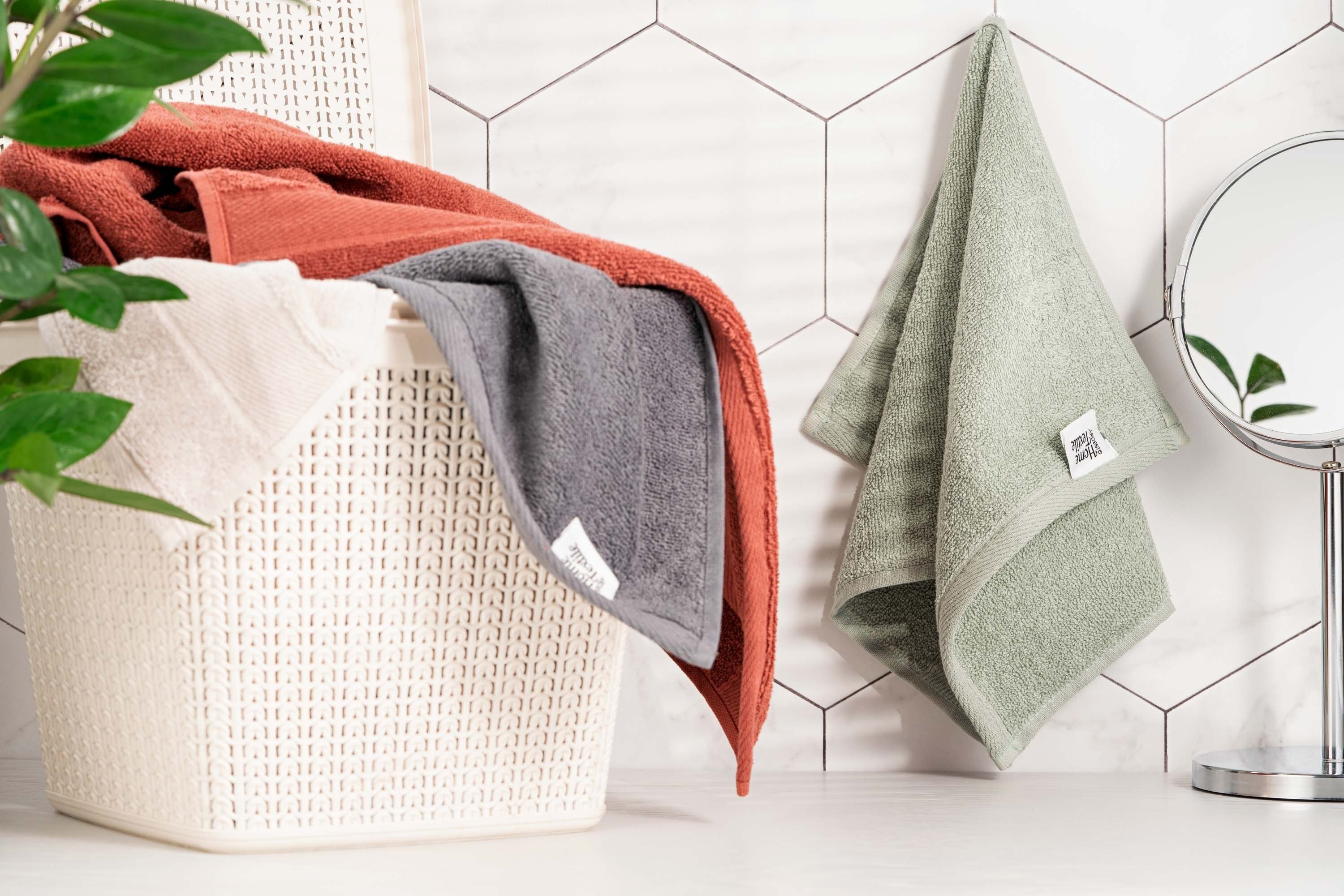 Набор полотенец махровых Ardesto SuperSoft, терракота, зеленый 70х140см (ART2270RT_ART2270SS) фото 16