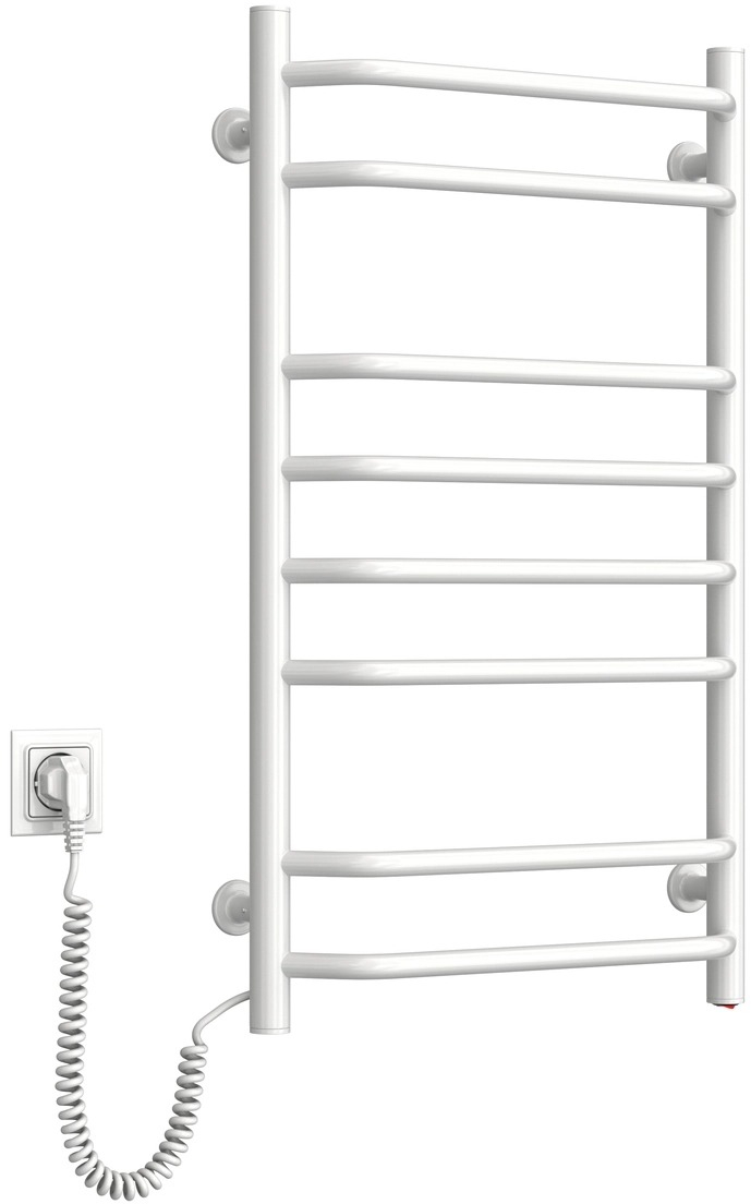 Рушникосушка Navin електрична Блюз, 800х480х123мм, кнопка, сталь, білий, ліве підключення (12-006130-4880)фото4