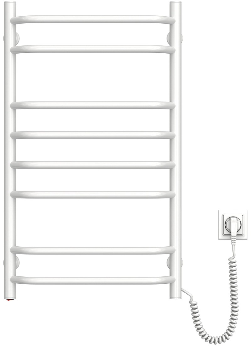 Полотенцесушитель Navin электрический Блюз, 800х480х123мм, кнопка, сталь, белый, правое подключение (12-006030-4880) фото 3