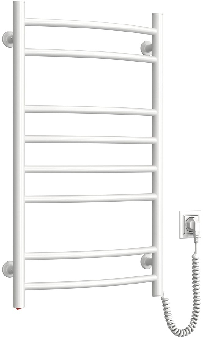 Рушникосушка Navin електрична Камелія, 800х480х105мм, кнопка, сталь, білий, праве підключення (12-007030-4880)фото3