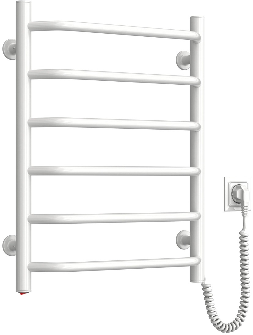Полотенцесушитель Navin электрический Блюз, 600х480х123мм, кнопка, сталь, белый, правое подключение (12-006030-4860) фото 4