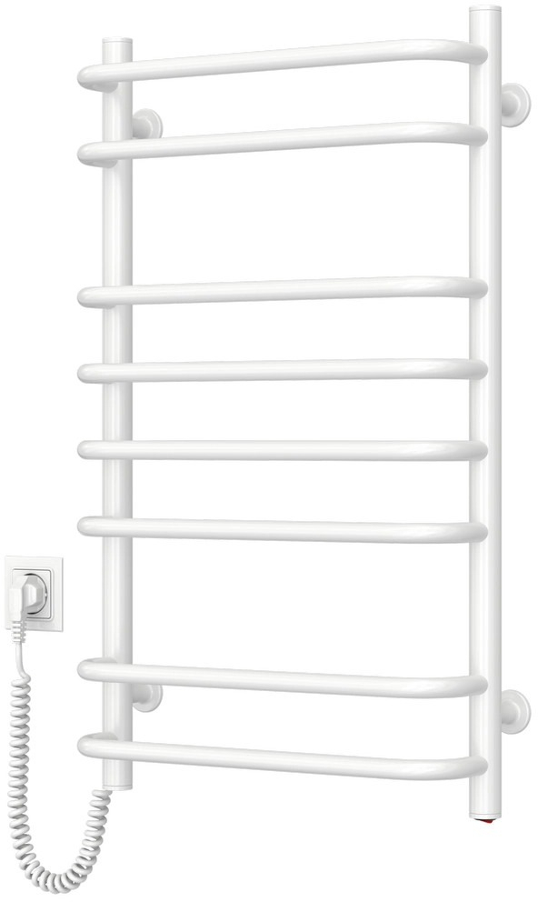 Полотенцесушитель Navin электрический Симфония, 800х480х150мм, кнопка, сталь, белый, левое подключение (12-009130-4880) фото 3