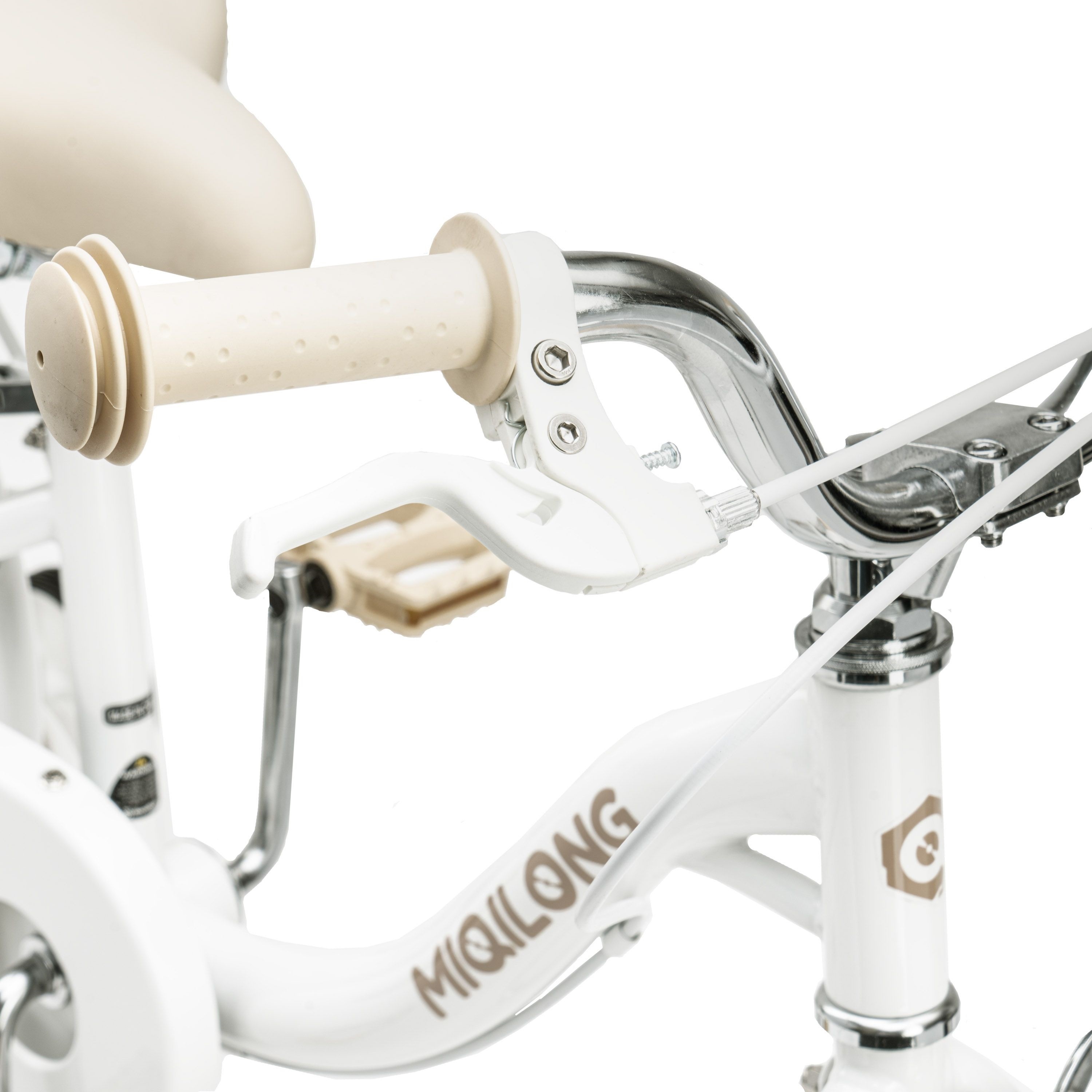 Дитячий велосипед Miqilong LS 16" білий (RBB-LS16-PEARL)фото9