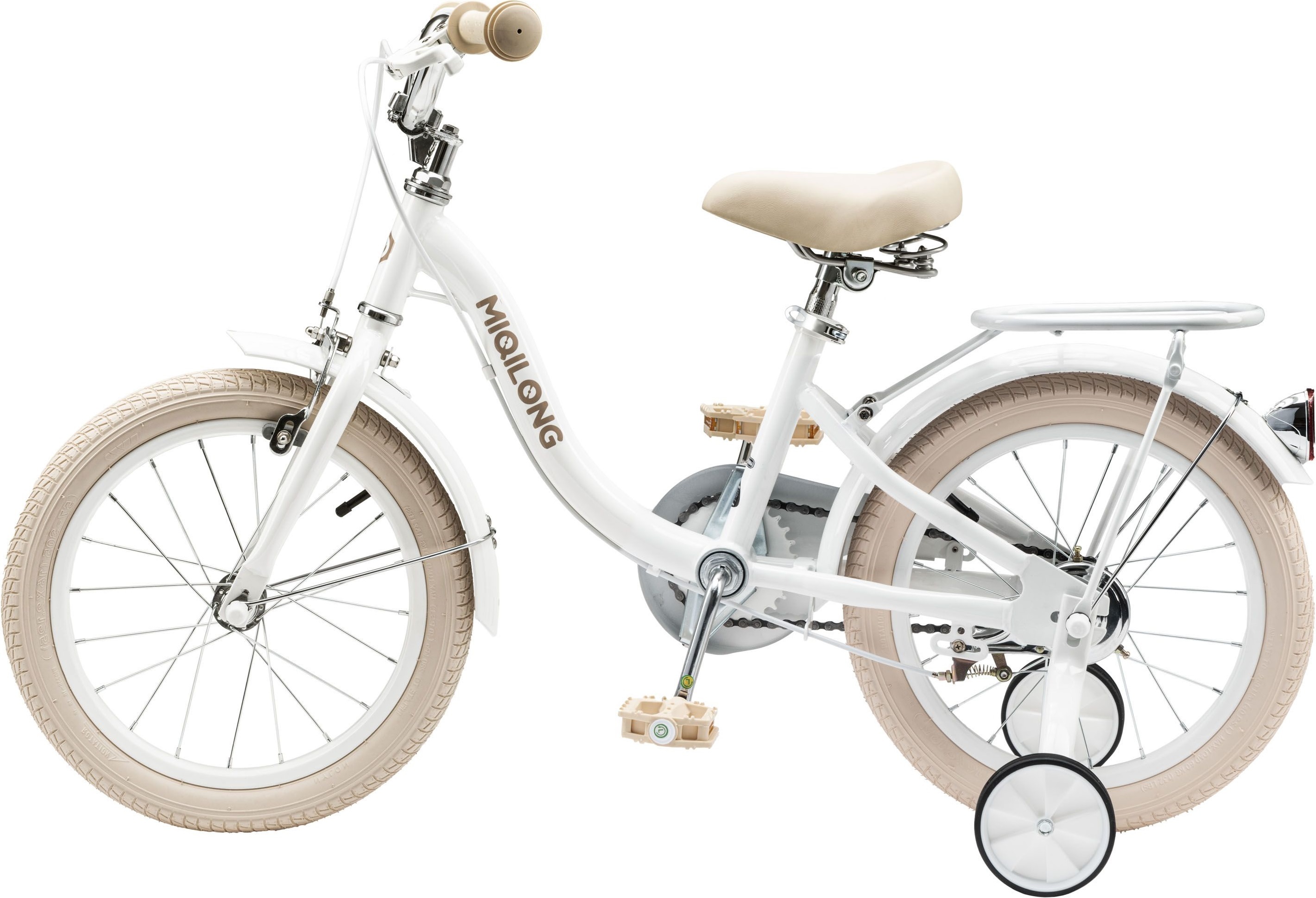 Дитячий велосипед Miqilong LS 16" білий (RBB-LS16-PEARL)фото6