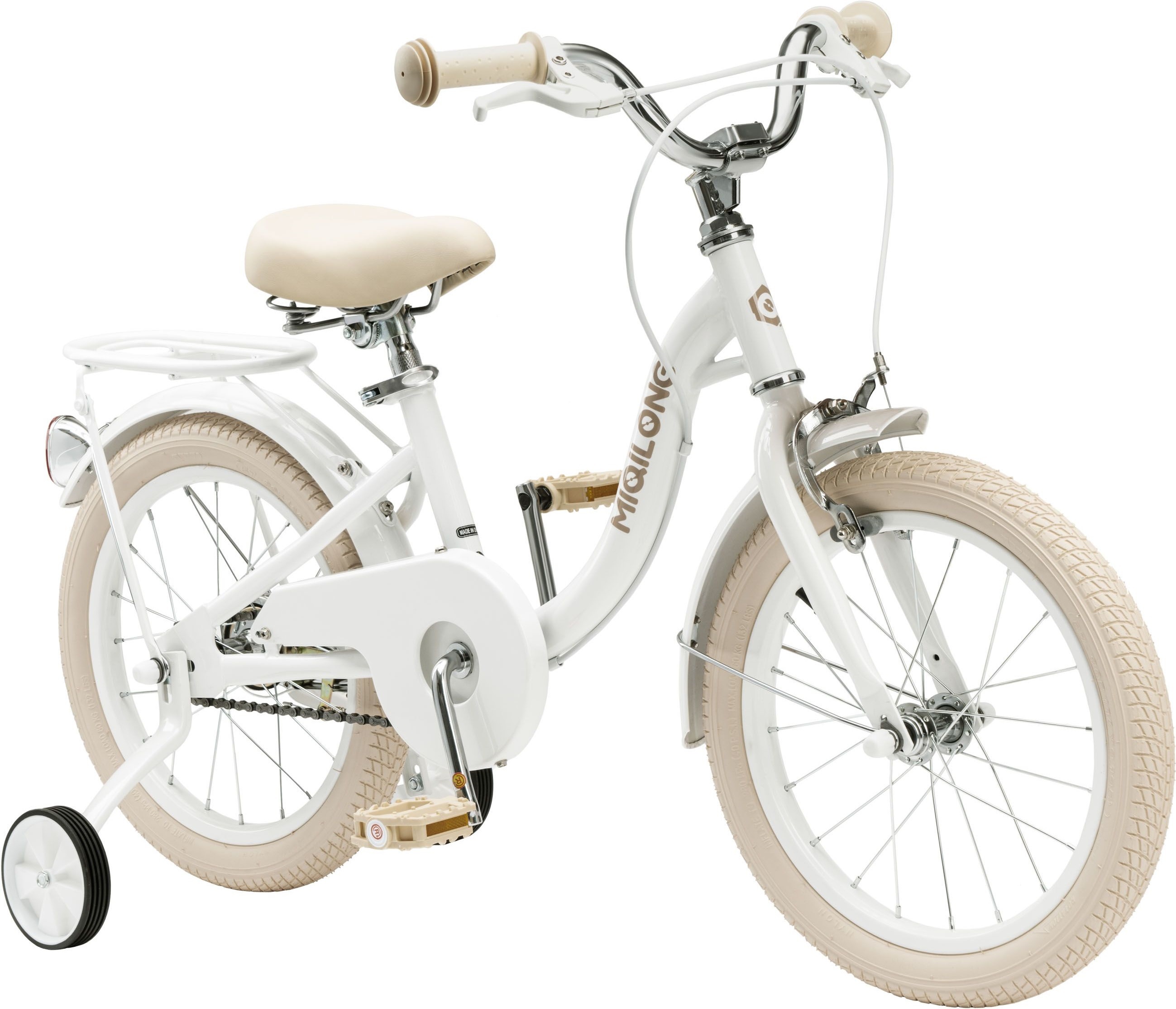 Дитячий велосипед Miqilong LS 16" білий (RBB-LS16-PEARL)фото3