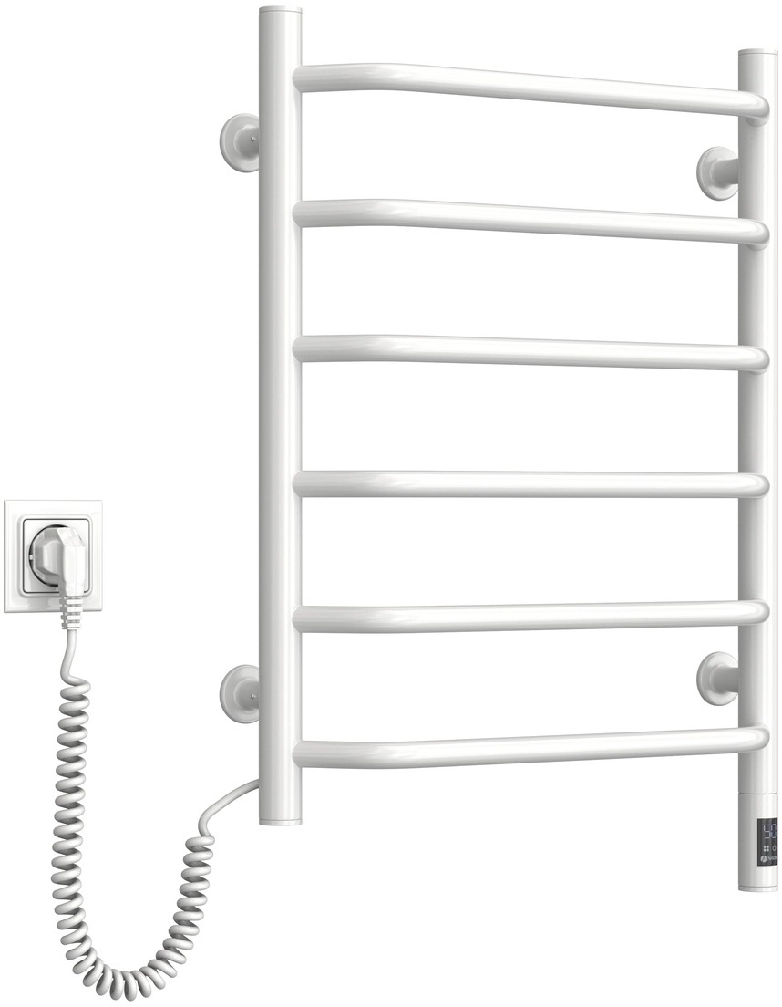 Полотенцесушитель Navin электрический Блюз, 600х480х123мм, таймер-регулятор, сталь, белый, лев подкл (12-006133-4860) фото 4