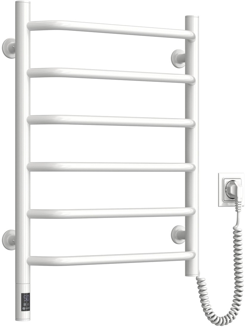 Рушникосушка Navin електрична Блюз, 600х480х123мм, таймер-регулятор, сталь, білий, праве підключення (12-006033-4860)фото4