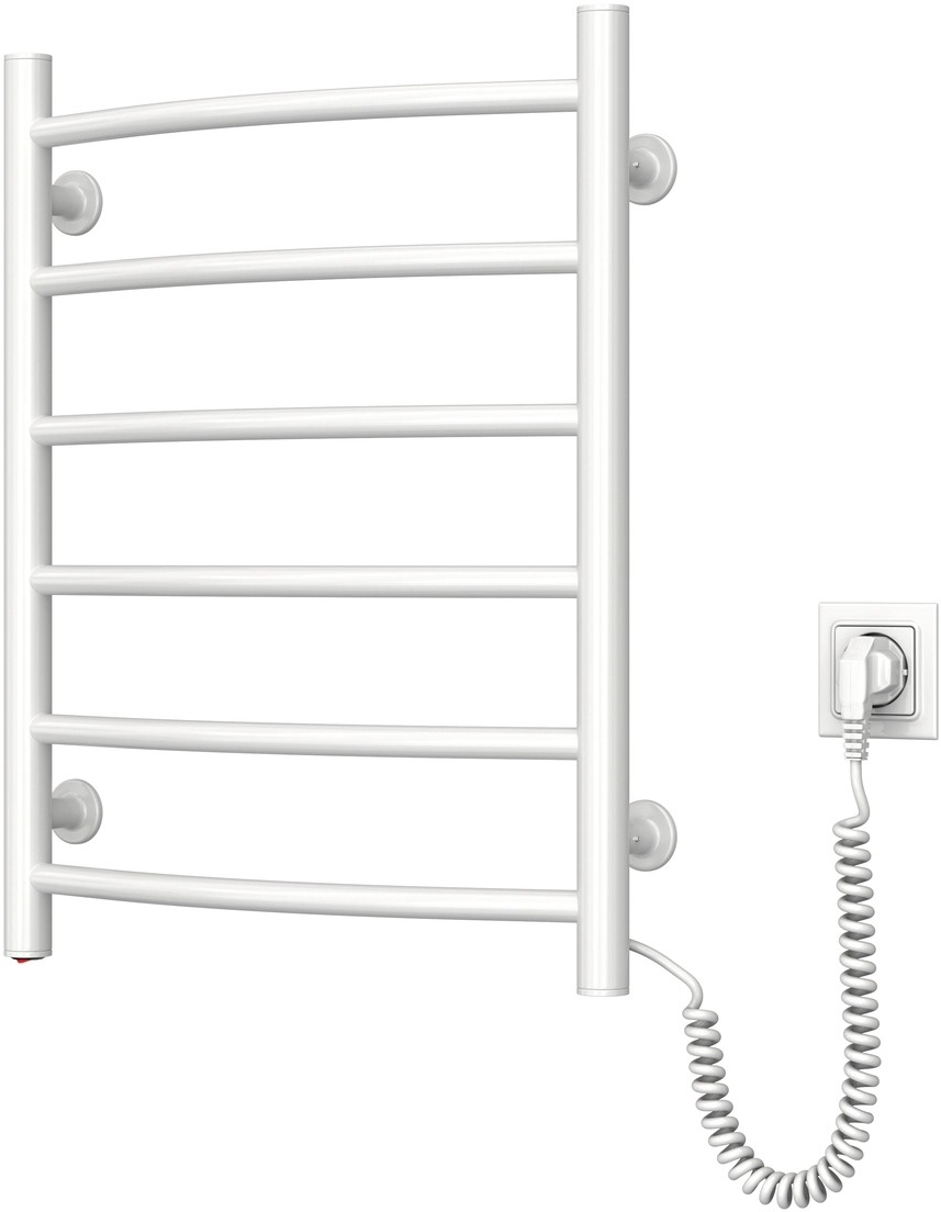 Рушникосушка Navin електрична Камелія, 600х480х104мм, кнопка, сталь, білий, праве підключення (12-007030-4860)фото3