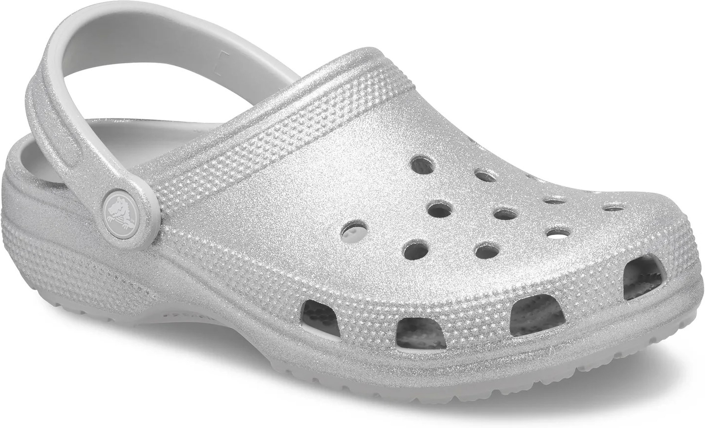 Кроксы Crocs Classic Glitter Clog 205942-0IC 36-37 (M4/W6) серые фото 