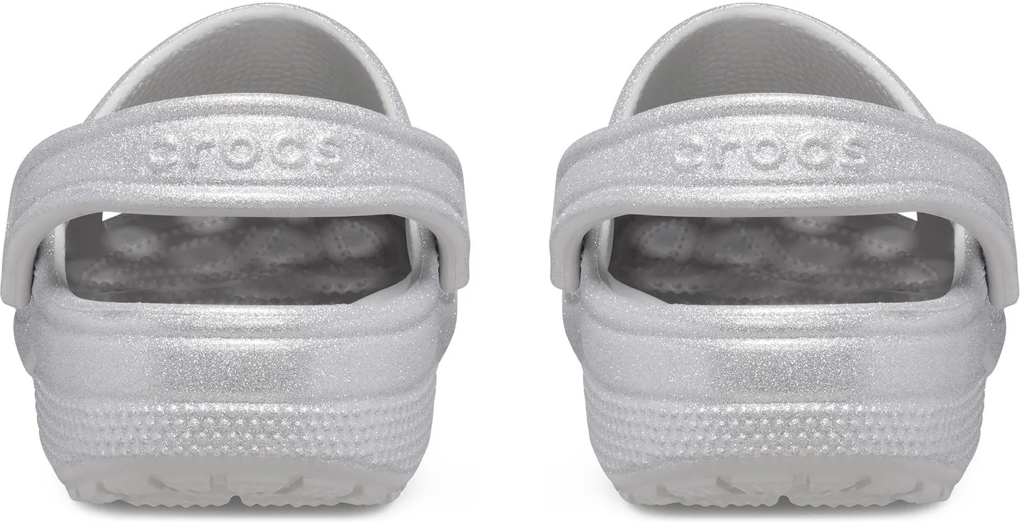 Кроксы Crocs Classic Glitter Clog 205942-0IC 36-37 (M4/W6) серые фото 