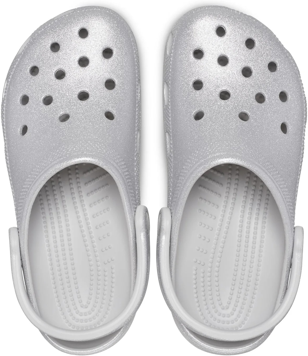 Кроксы Crocs Classic Glitter Clog 205942-0IC 36-37 (M4/W6) серые фото 