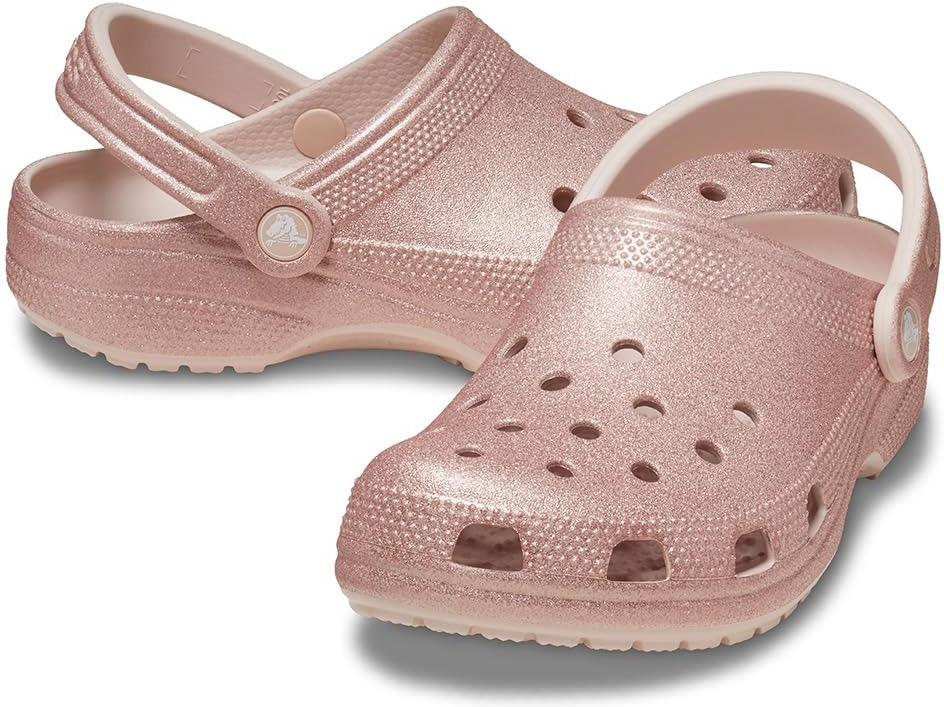 Кроксы Crocs Classic Glitter Clog 205942-6WV 36-37 (M4/W6) розовые фото 