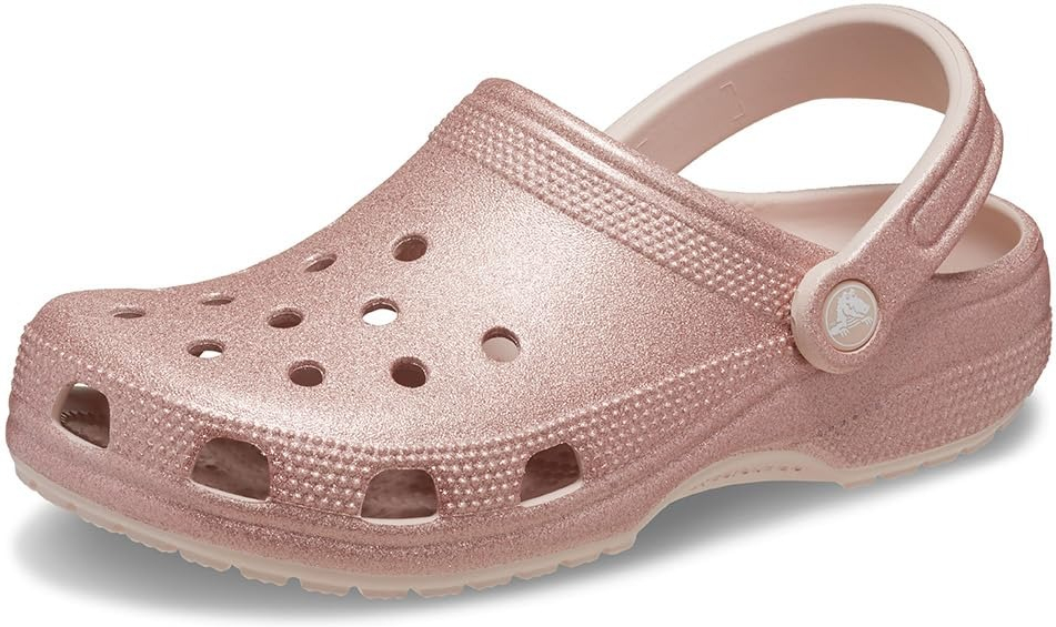 Кроксы Crocs Classic Glitter Clog 205942-6WV 36-37 (M4/W6) розовые фото 