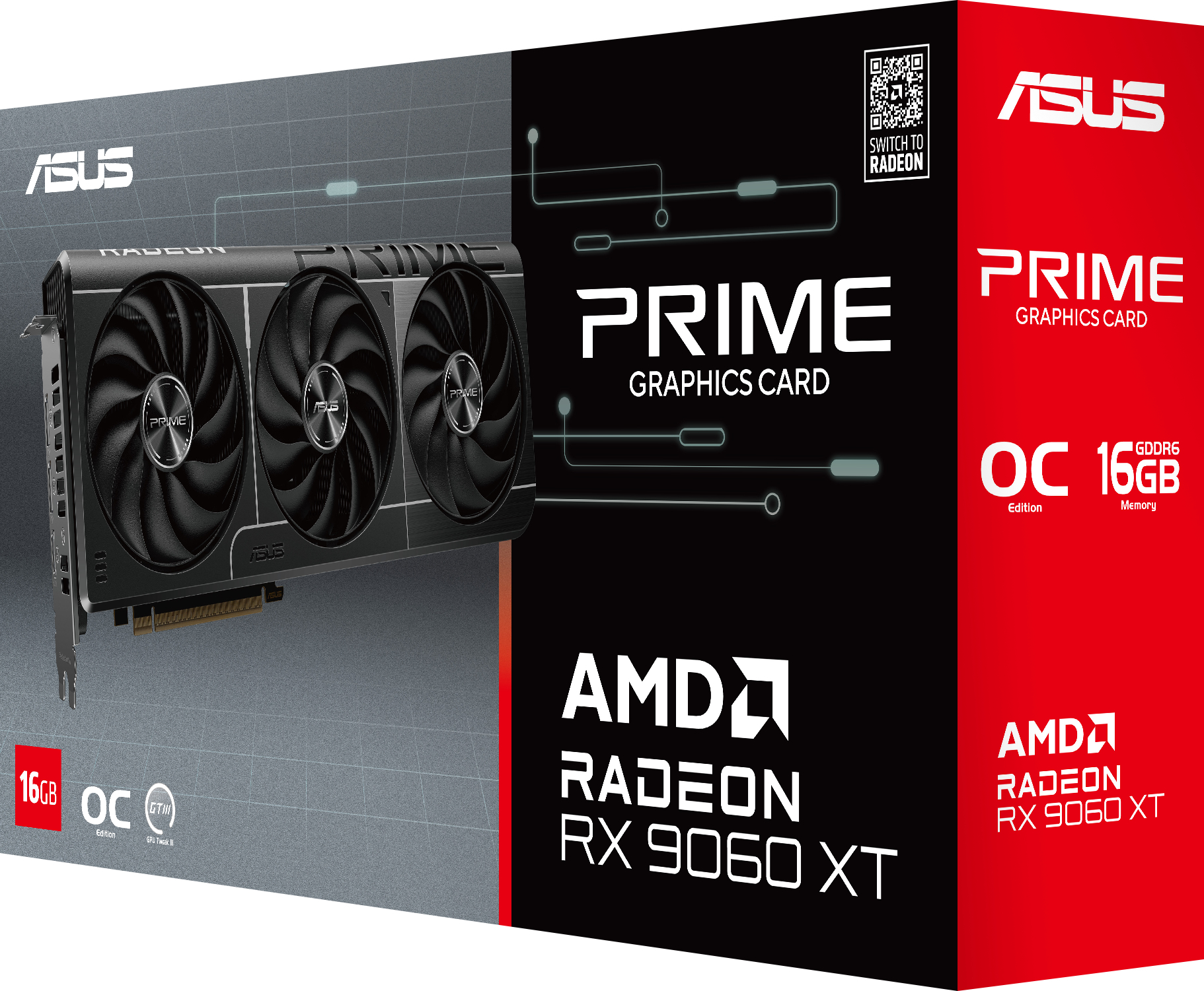 Відеокарта ASUS Radeon RX 9060 XT 16GB GDDR6 OC PRIME (90YV0LF1-M0NA00)фото11