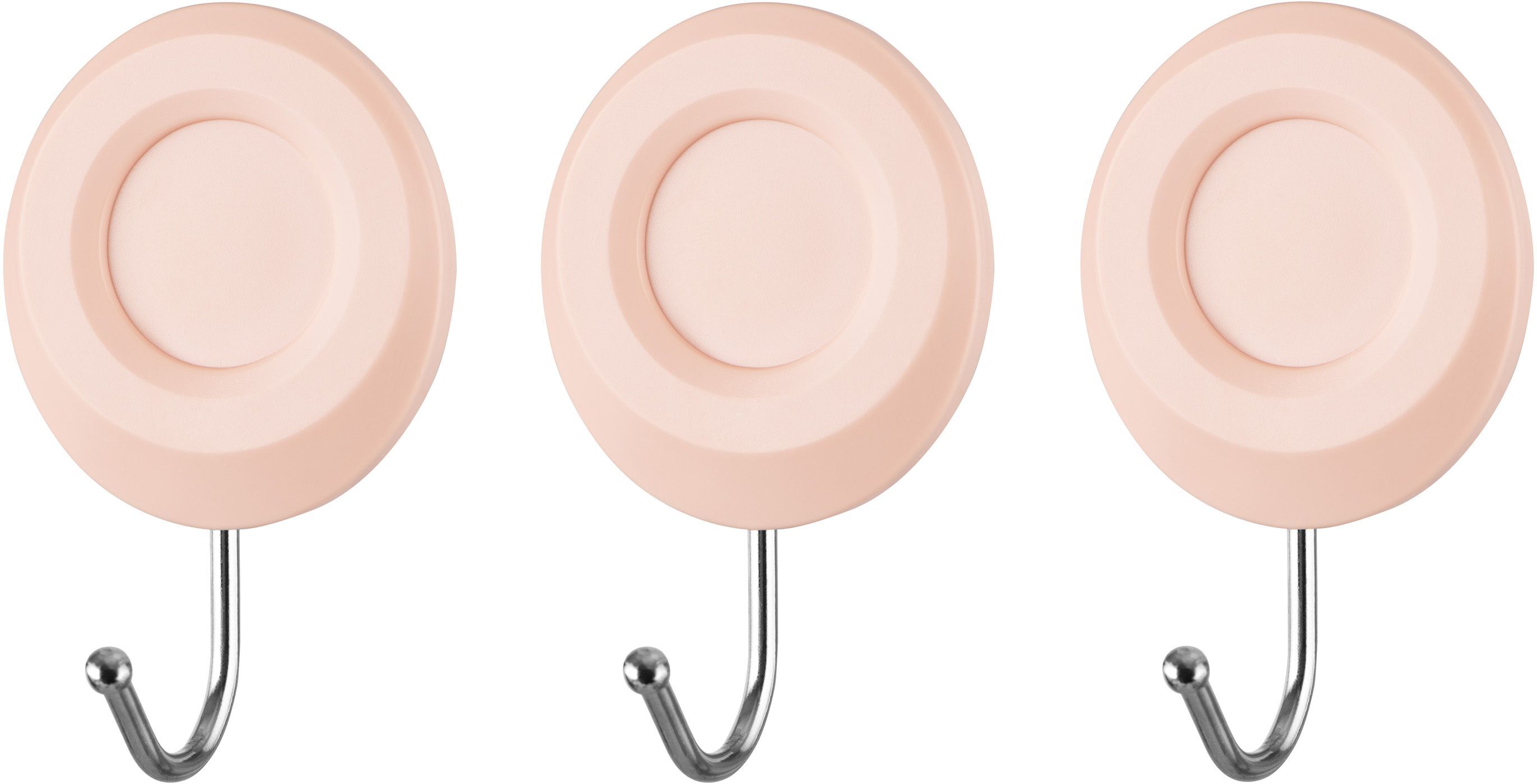 Набор крючков самоклеющихся ARDESTO Круг 3шт розовый (ARHC2803RP) фото 2