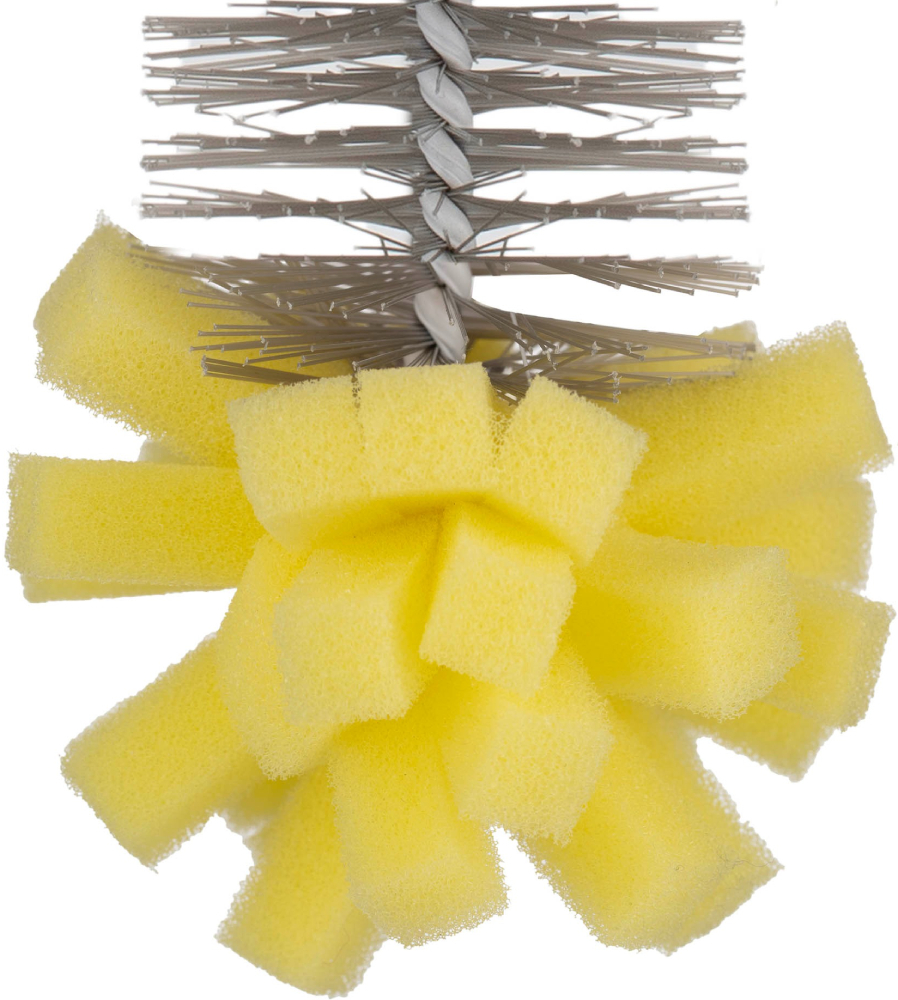 Щітка для миття пляшок з губкою ARDESTO 34х5см блакитнийфото5