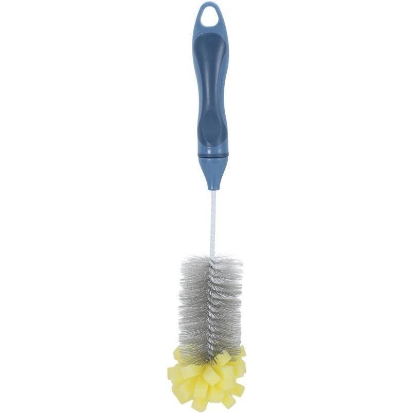 Щітка для миття пляшок з губкою ARDESTO 34х5см блакитнийфото2