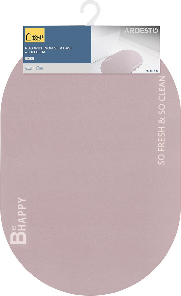 Килимок ARDESTO Vigor з нековзною основою 40х60см бежевийфото