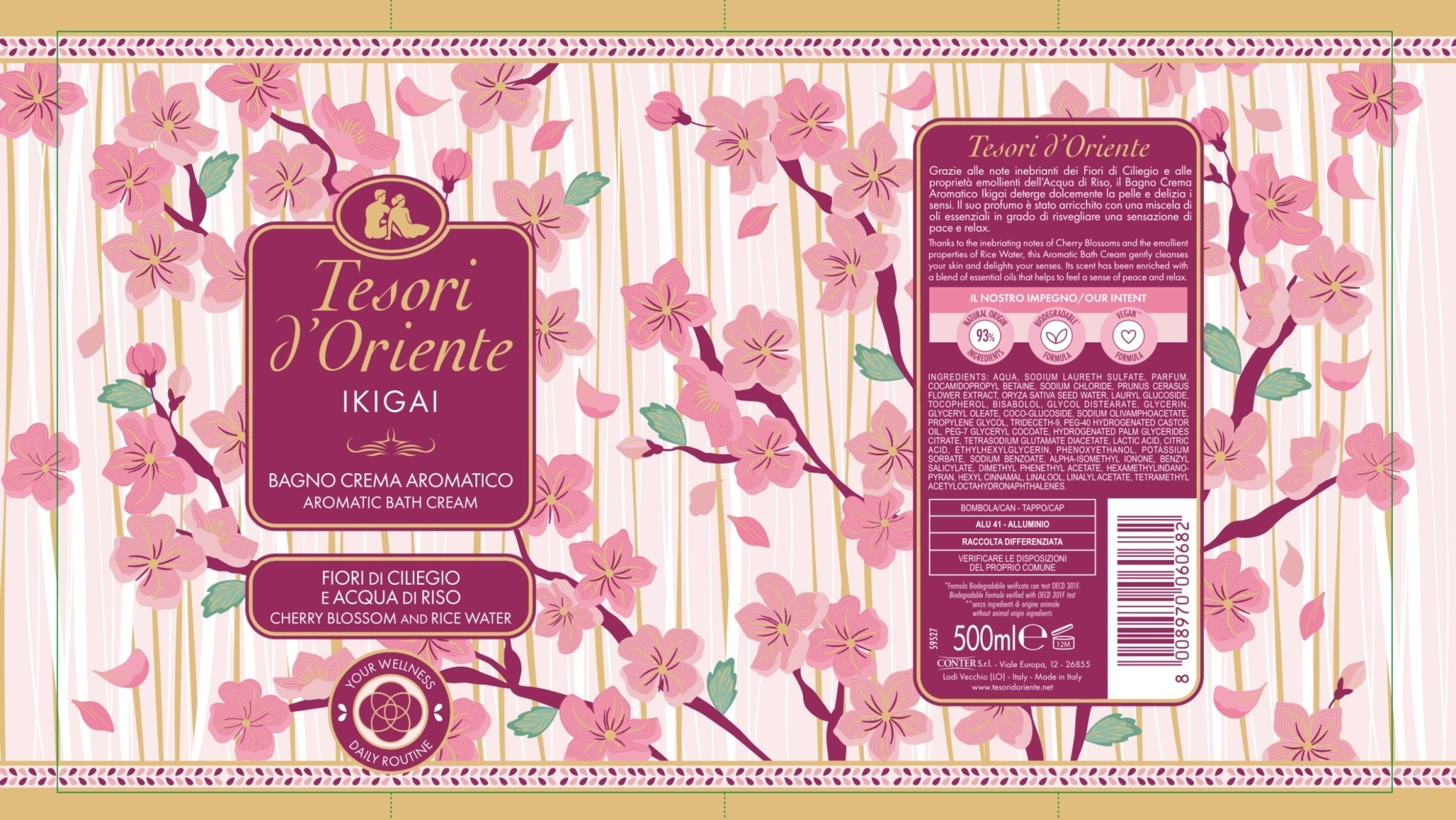 Крем-гель для ванни Tesori d'Oriente Ікіґай 500 млфото3