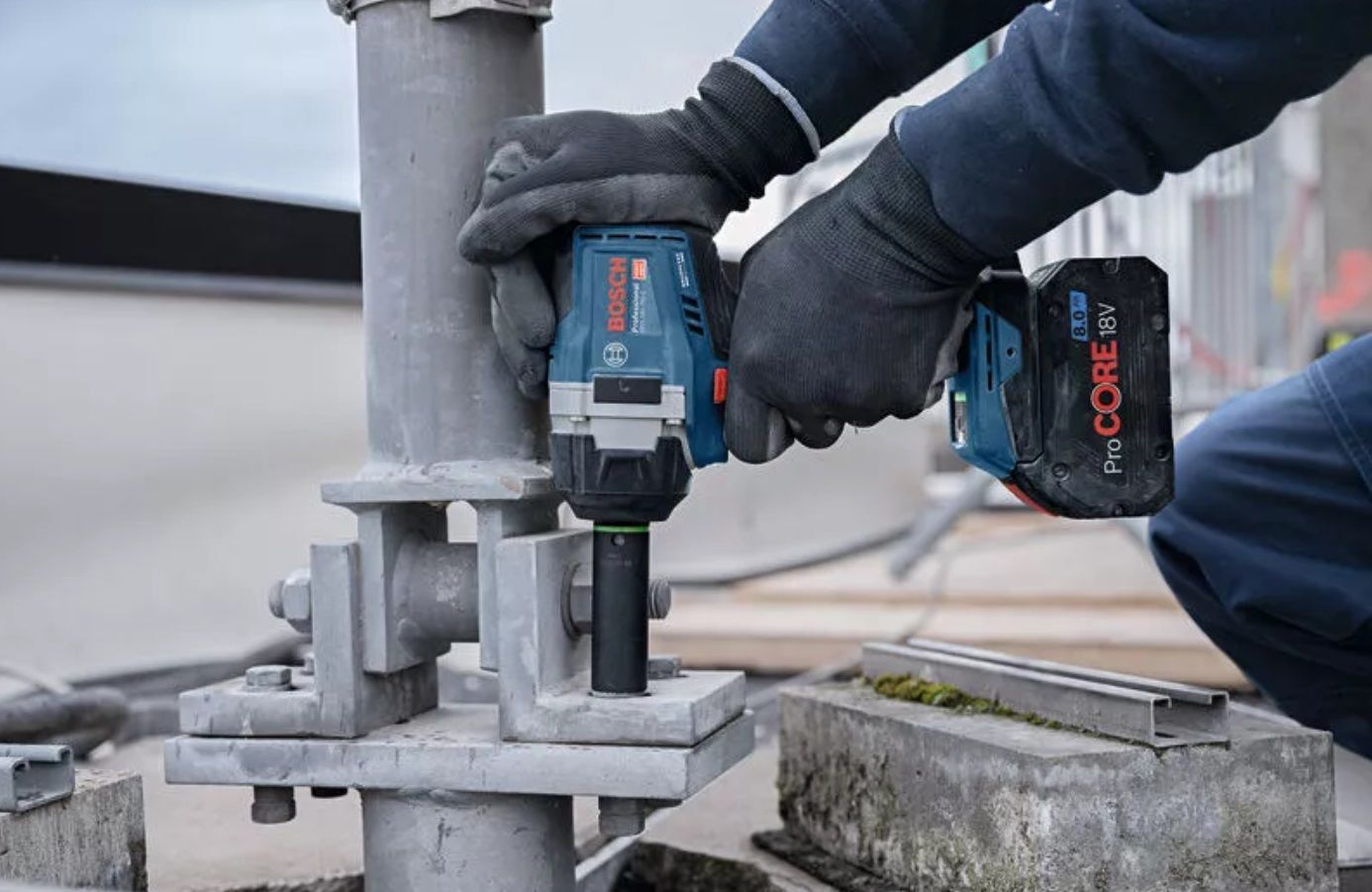 Гайковерт ударный Bosch GDS 18V-750C 18В 2x8А·ч (0.601.9L9.002) фото 