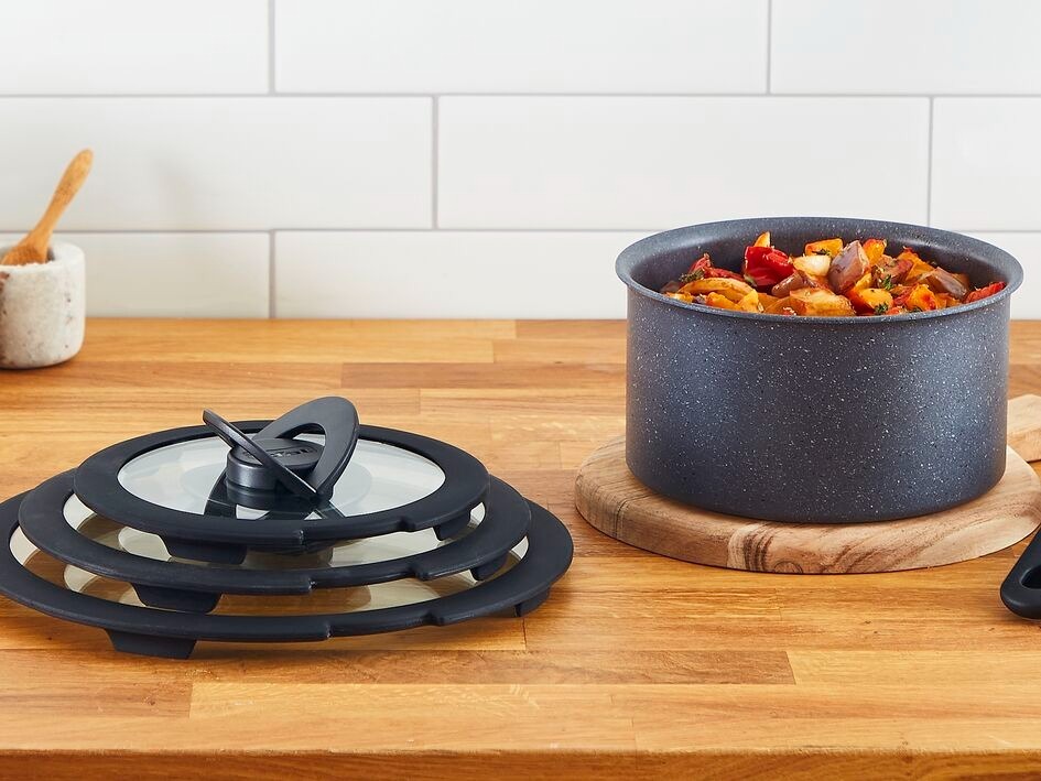 Набор стеклянных крышек Tefal Ingenio, 16см, 18см, 20см (L9849053) фото 