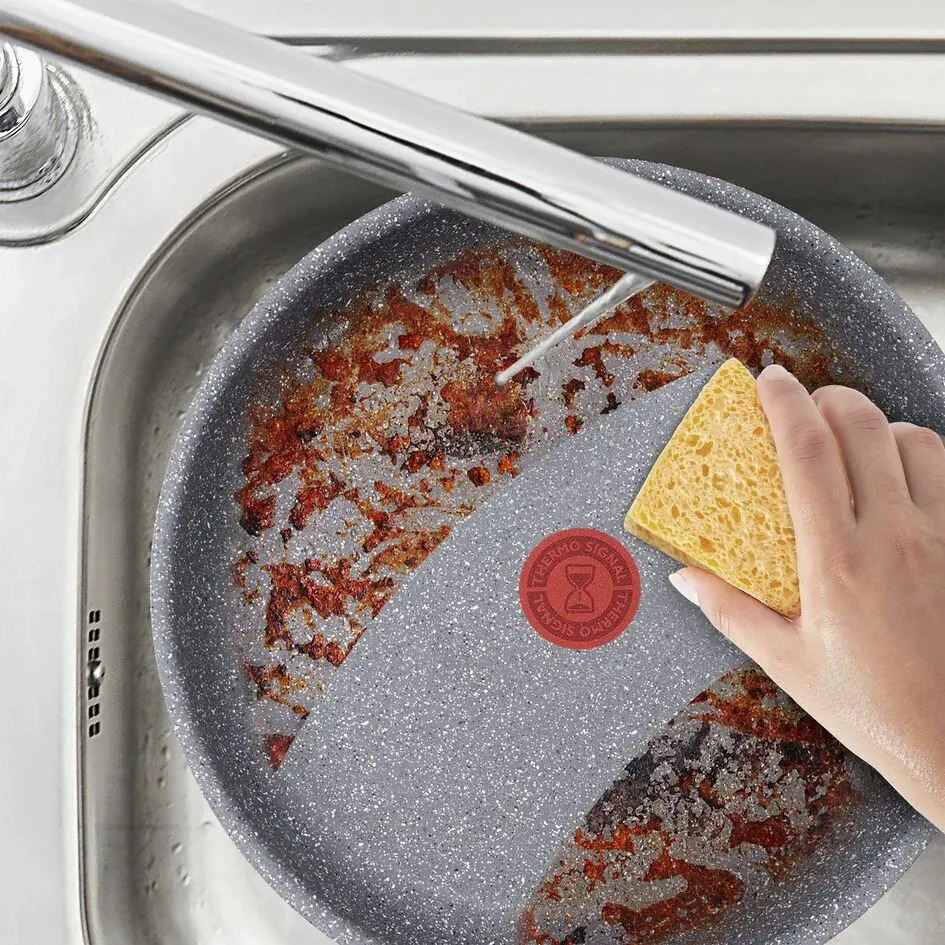 Сковорода ВОК Tefal Hard Stone, 28см, серый (D4561932) фото 3