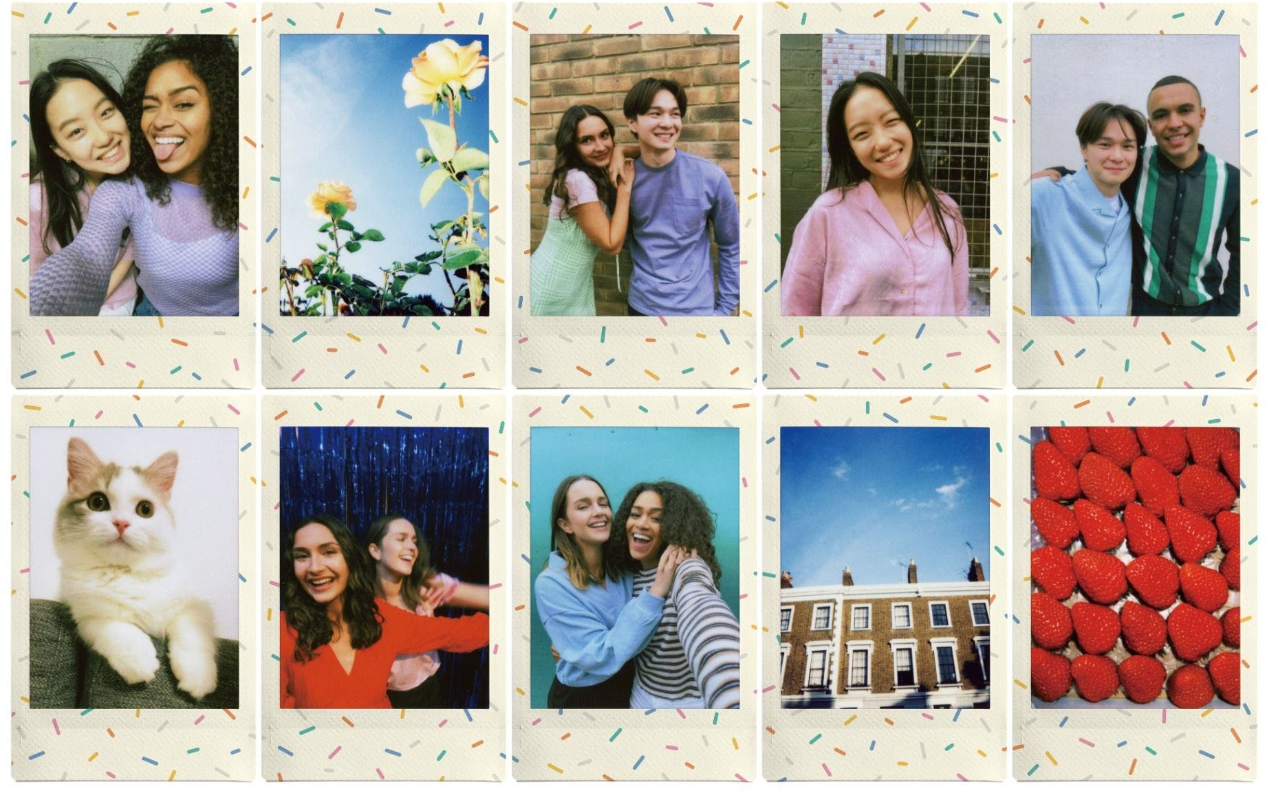 Фотобумага Fujifilm INSTAX MINI Sprinkles (54х86мм 10шт) фото 2