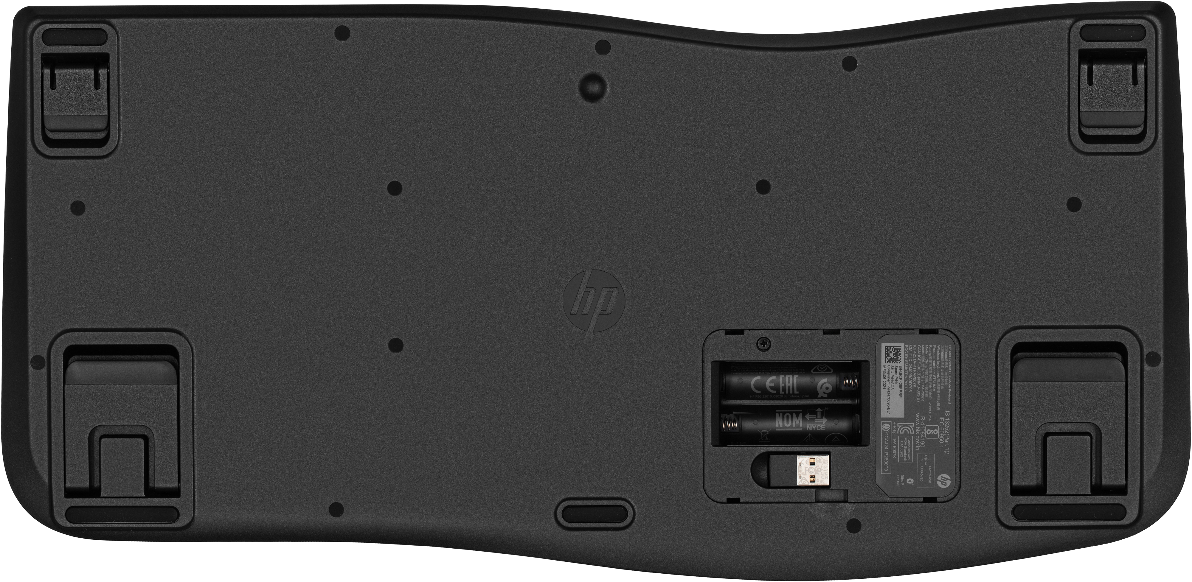 Клавиатура мембранная HP 680 Comfort Dual-Mode 111key, BT, EN/UK, Black (8T6L8AA) фото 9