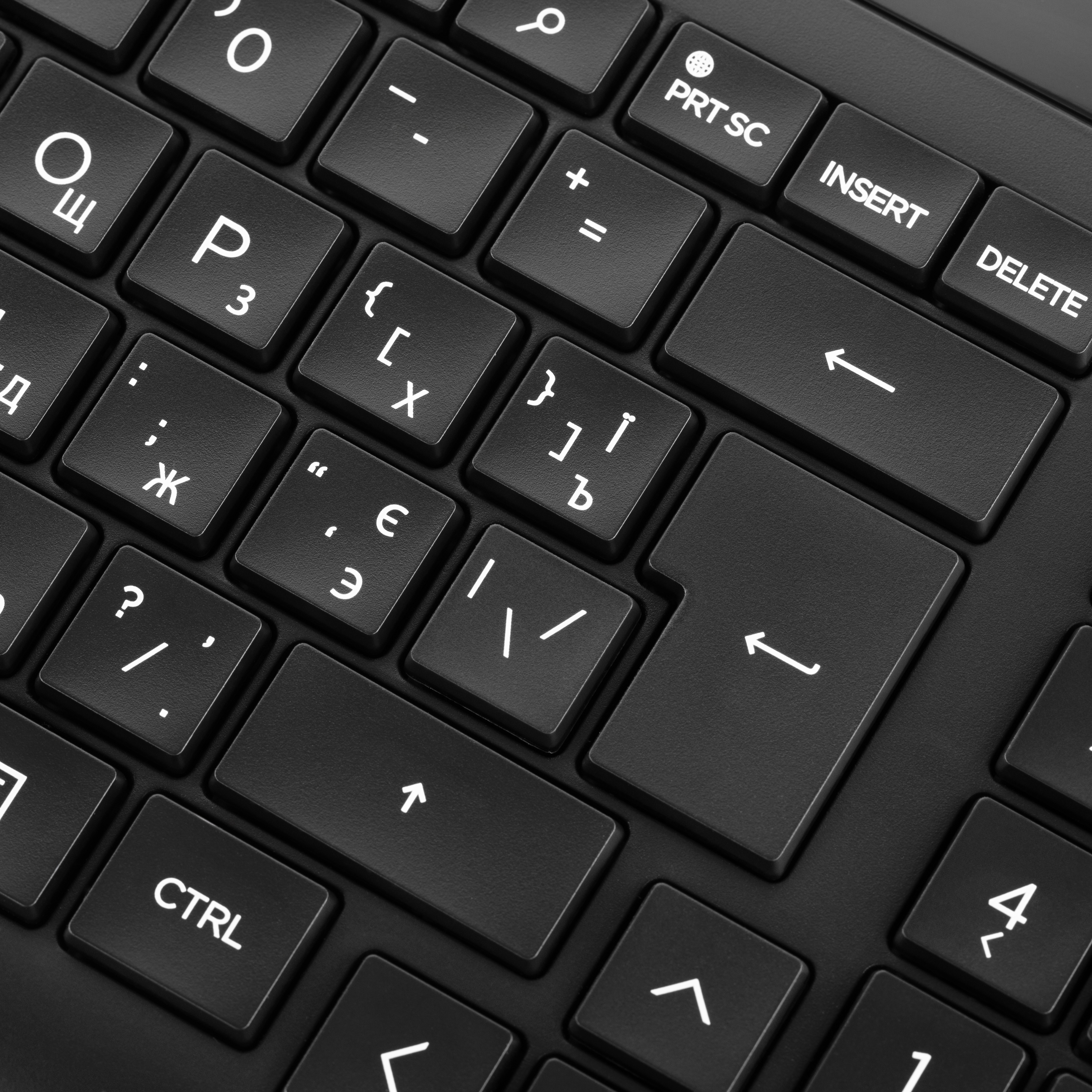 Клавиатура мембранная HP 460 Multi-Device 102key, BT, EN/UK, Black (7N7B8AA) фото 7