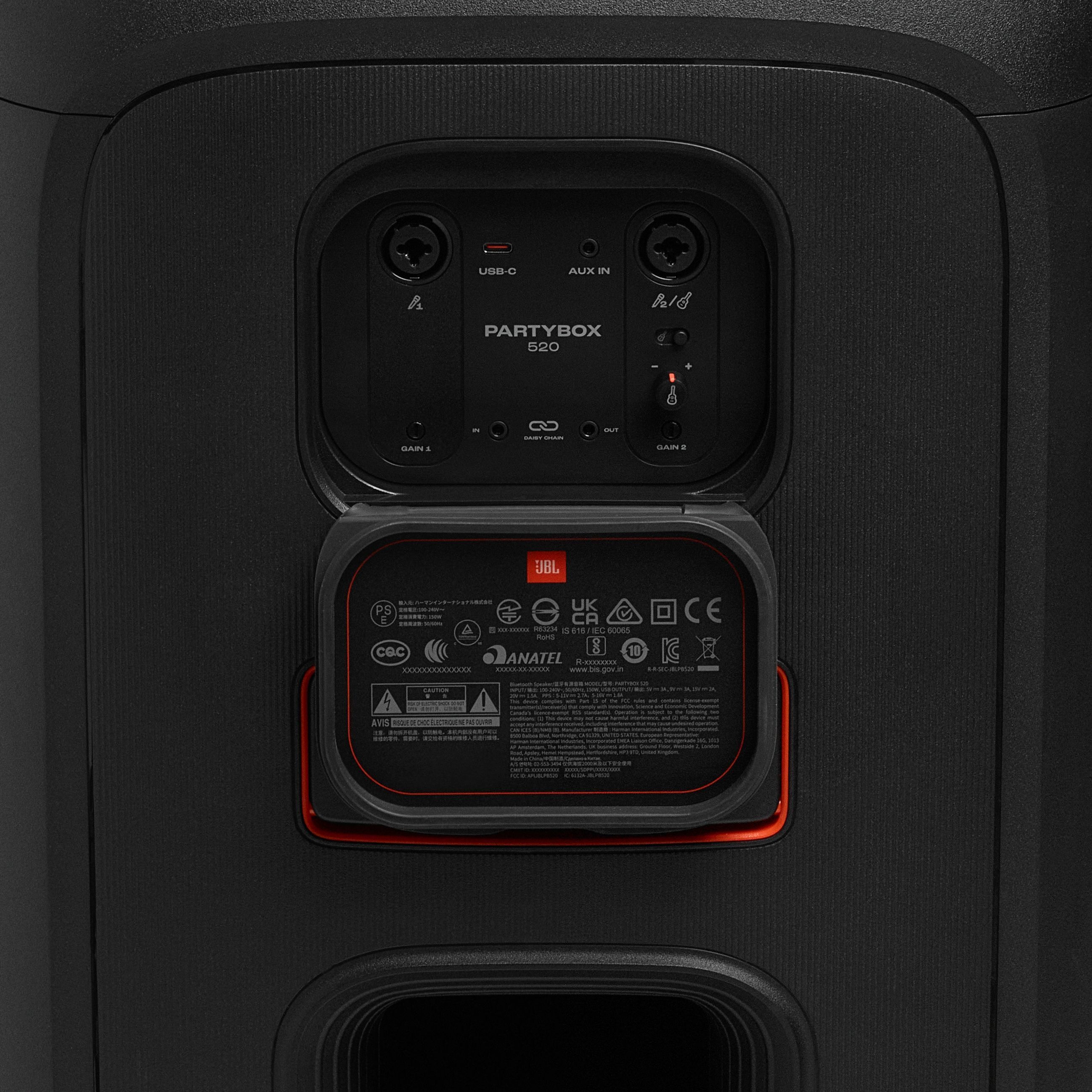 Акустична система JBL PartyBox 520 (JBLPARTYBOX520EU)фото15