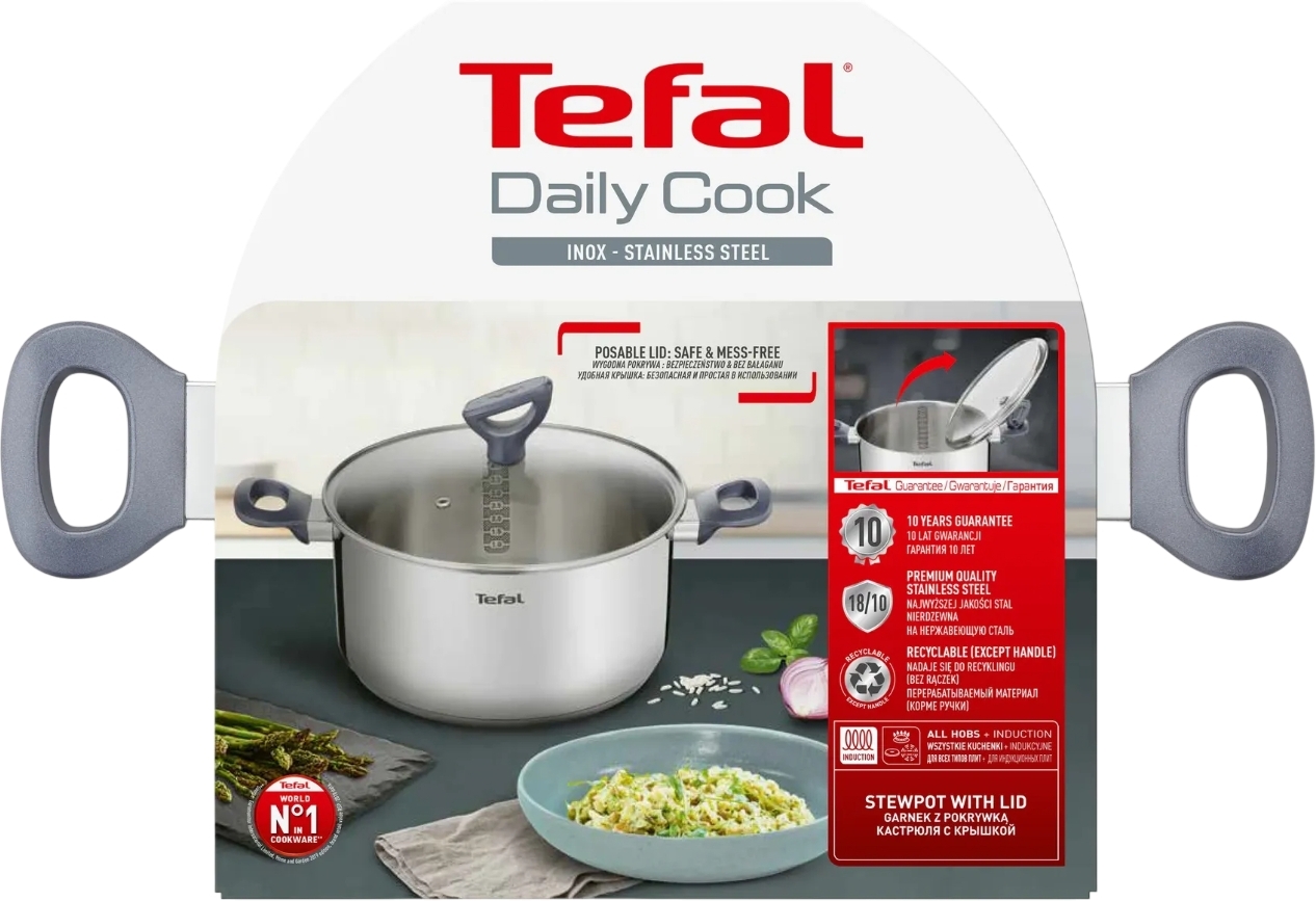 Каструля Tefal Daily Cook з кришкою, 24см (G7124645)фото