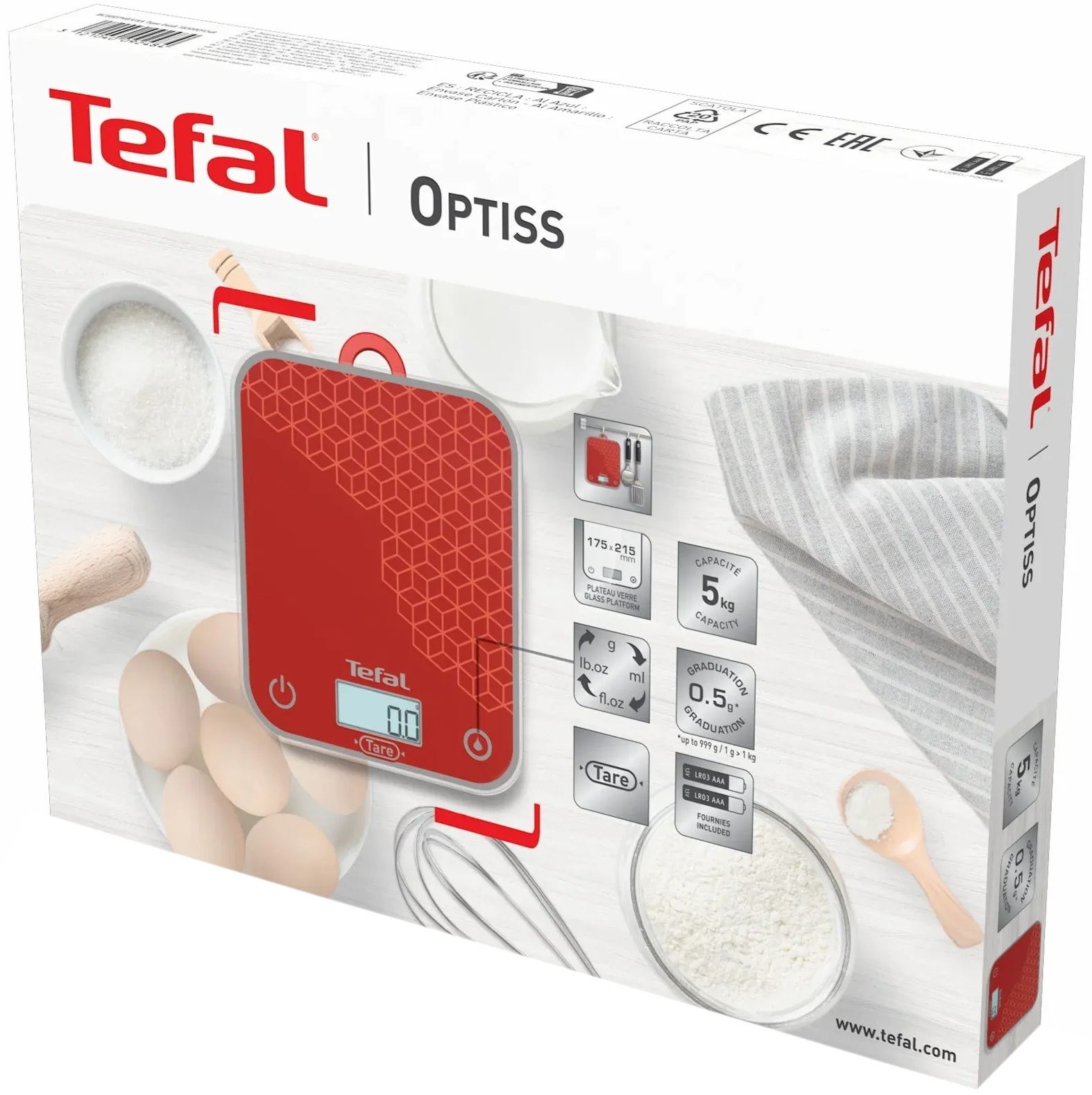 Ваги кухонні Tefal Optiss BC50D7V0фото
