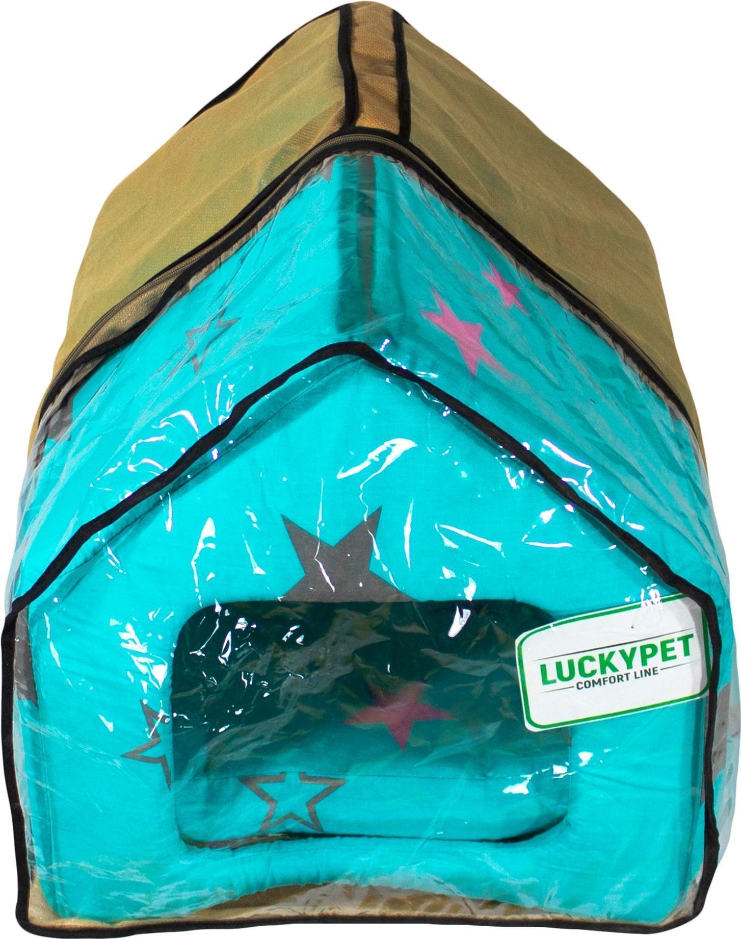 Домик Lucky Pet №0 Джесси Бирюзовый 26x27x27 фото 3