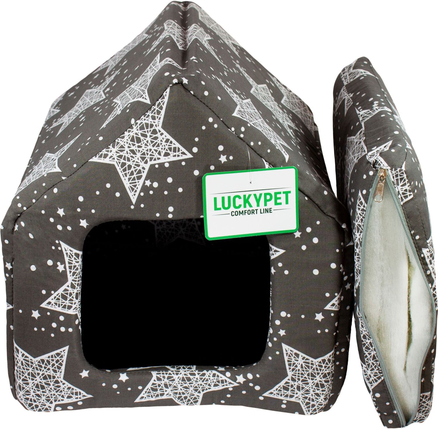 Домик Lucky Pet №0 Джесси Серый 26x27x27 фото