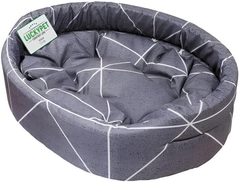 Лежак Luсky Pet №1 Зірка Сірий 35x45фото2