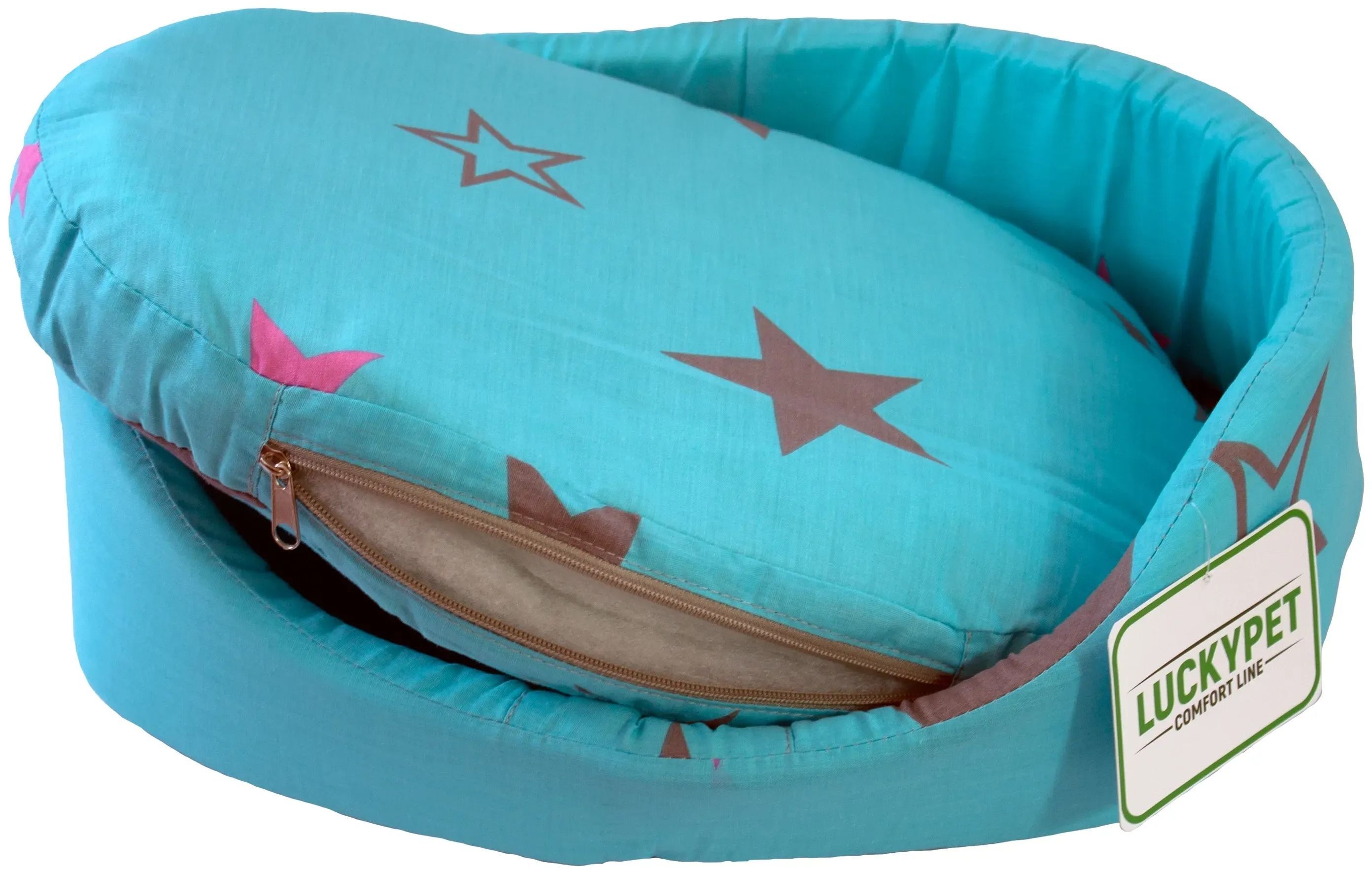 Лежак Lucky Pet №0 Макс Бірюзовий 26x37x12фото