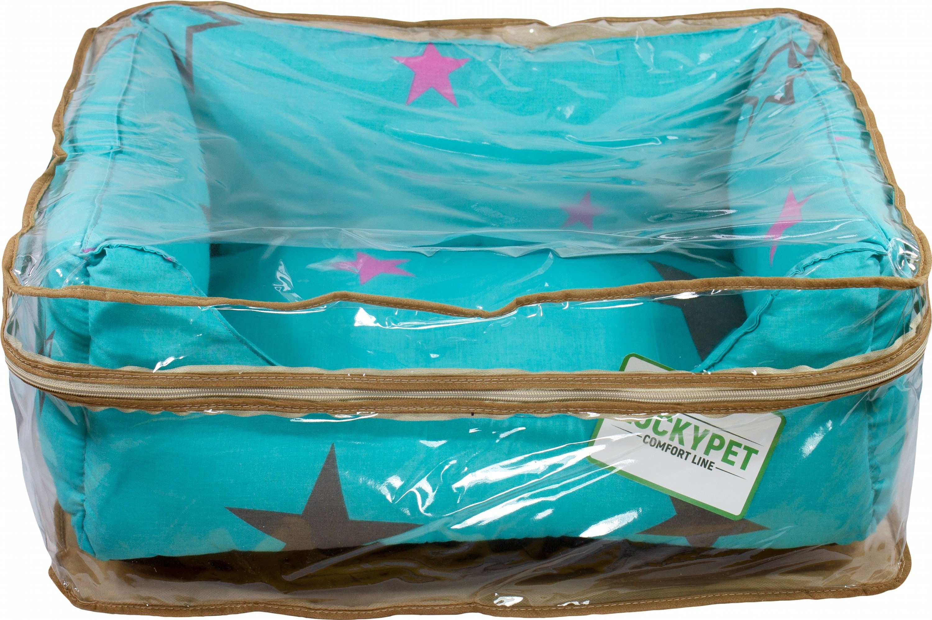 Лежак Lucky Pet №1 Рей Бирюзовый 30x40x21 фото 3