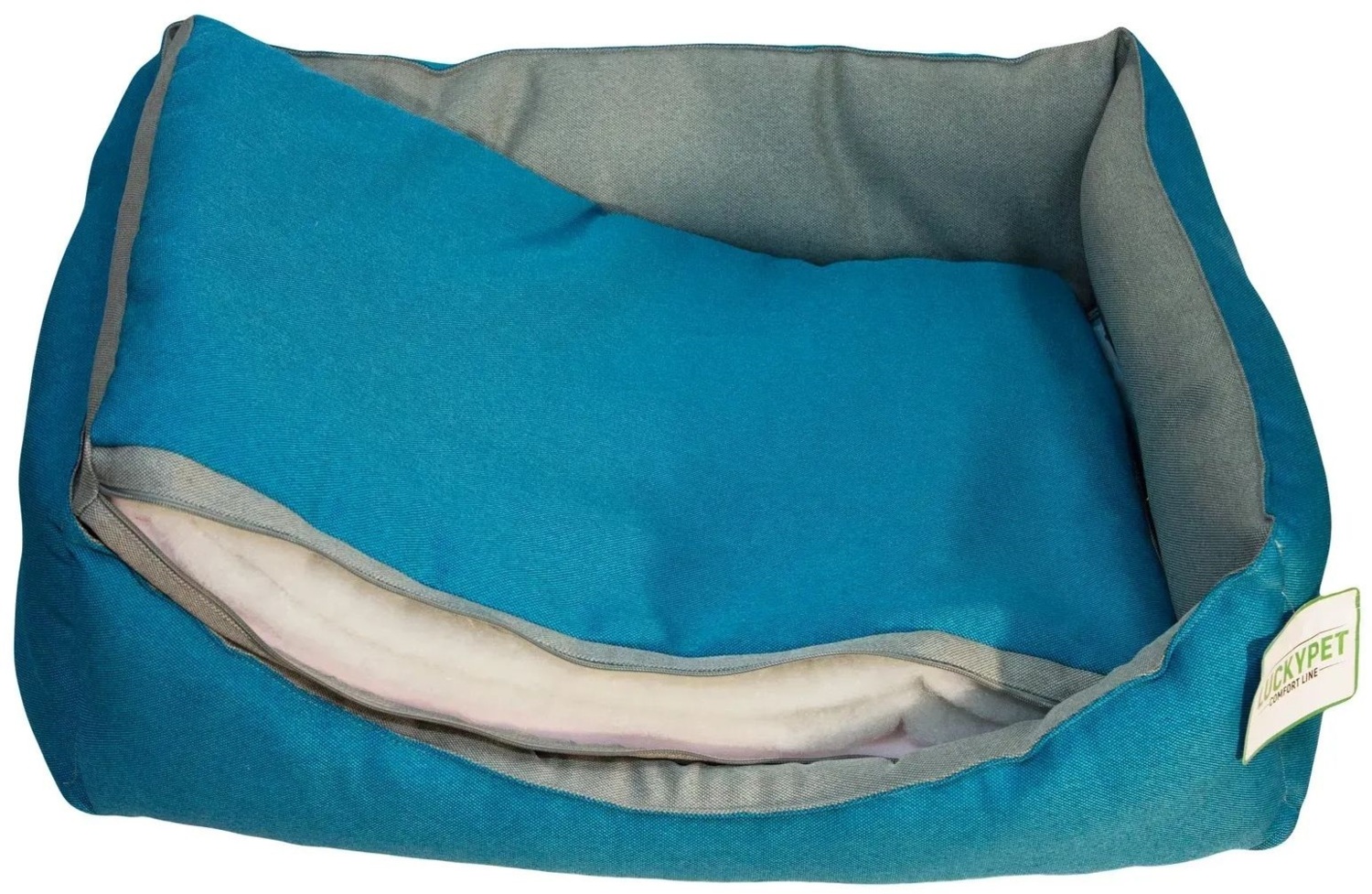 Лежак Lucky Pet №1 Тоби Бирюзовый 40x50x16 фото