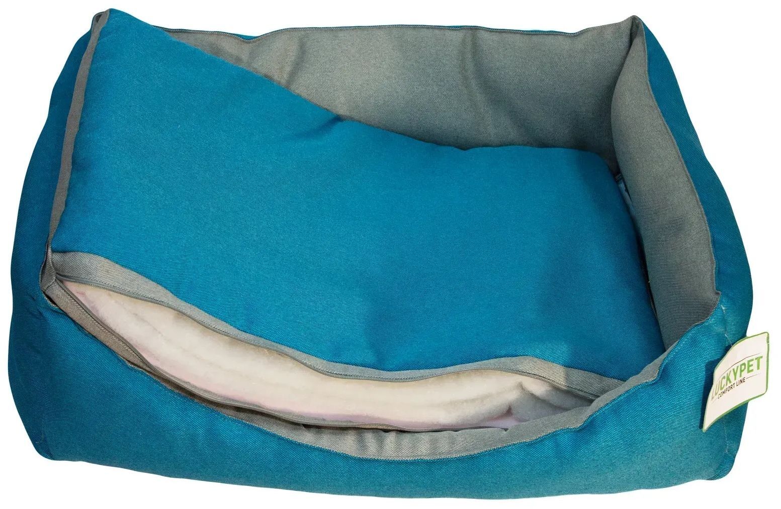 Лежак Lucky Pet №3 Тоби Бирюзовый 50x70x20 фото 2